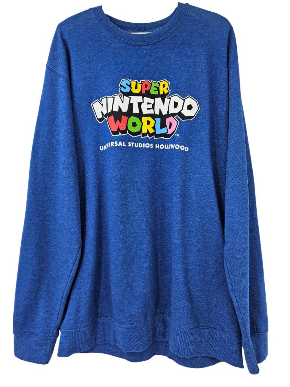 Universal Studios Super Nintendo World Sweatshirt Blue XL Kidcore Athleisure